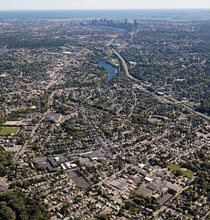 55 Chapel St, Newton, MA - Vue aérienne vue de carte