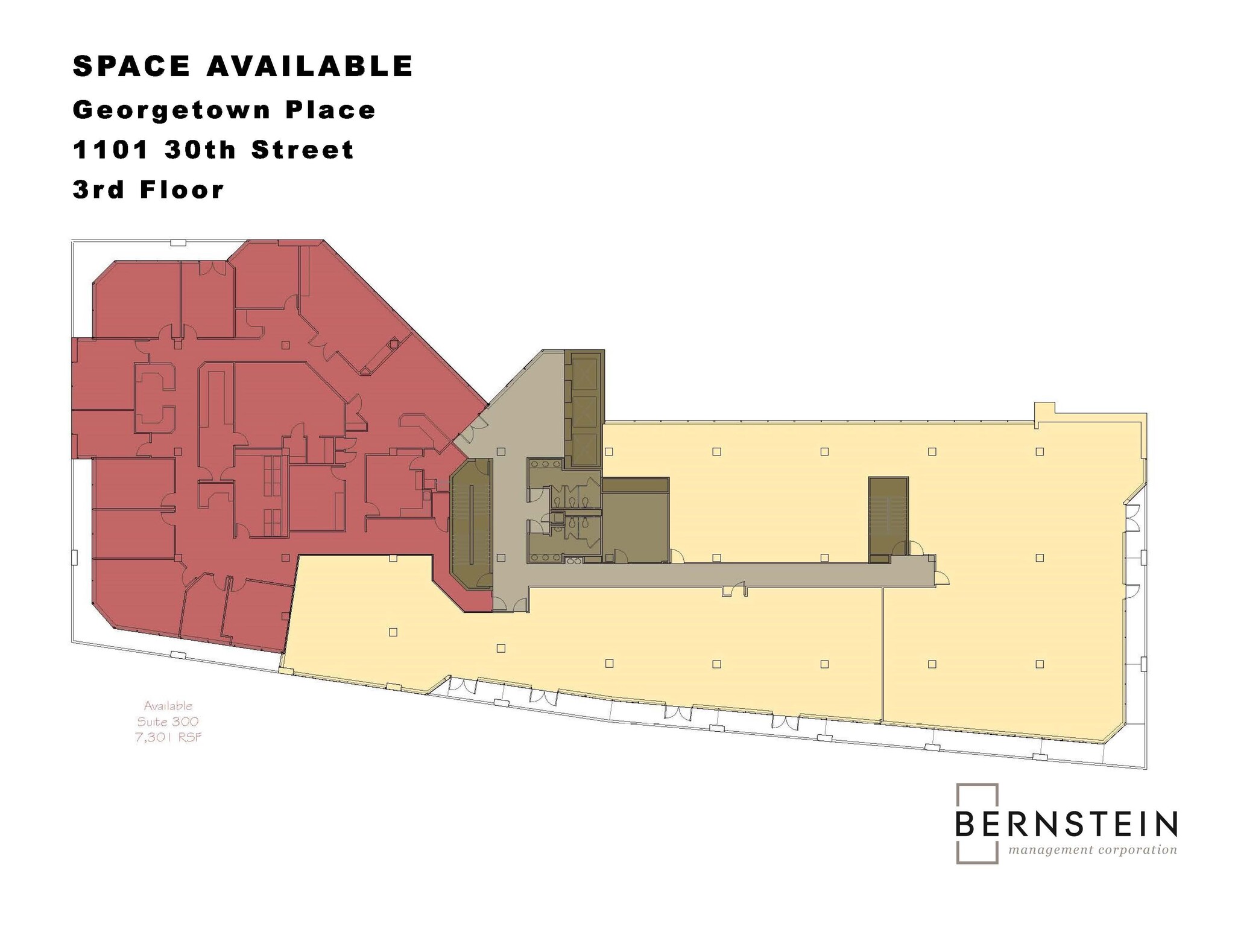 1101 30th St NW, Washington, DC à louer Plan d’étage– Image 1 sur 1