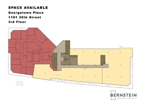 1101 30th St NW, Washington, DC à louer Plan d’étage– Image 1 sur 1