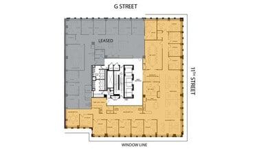1100 G St NW, Washington, DC à louer Plan d’étage– Image 1 sur 1