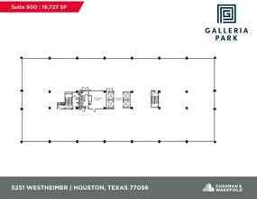 5251 Westheimer Rd, Houston, TX à louer Plan d’étage– Image 2 sur 17