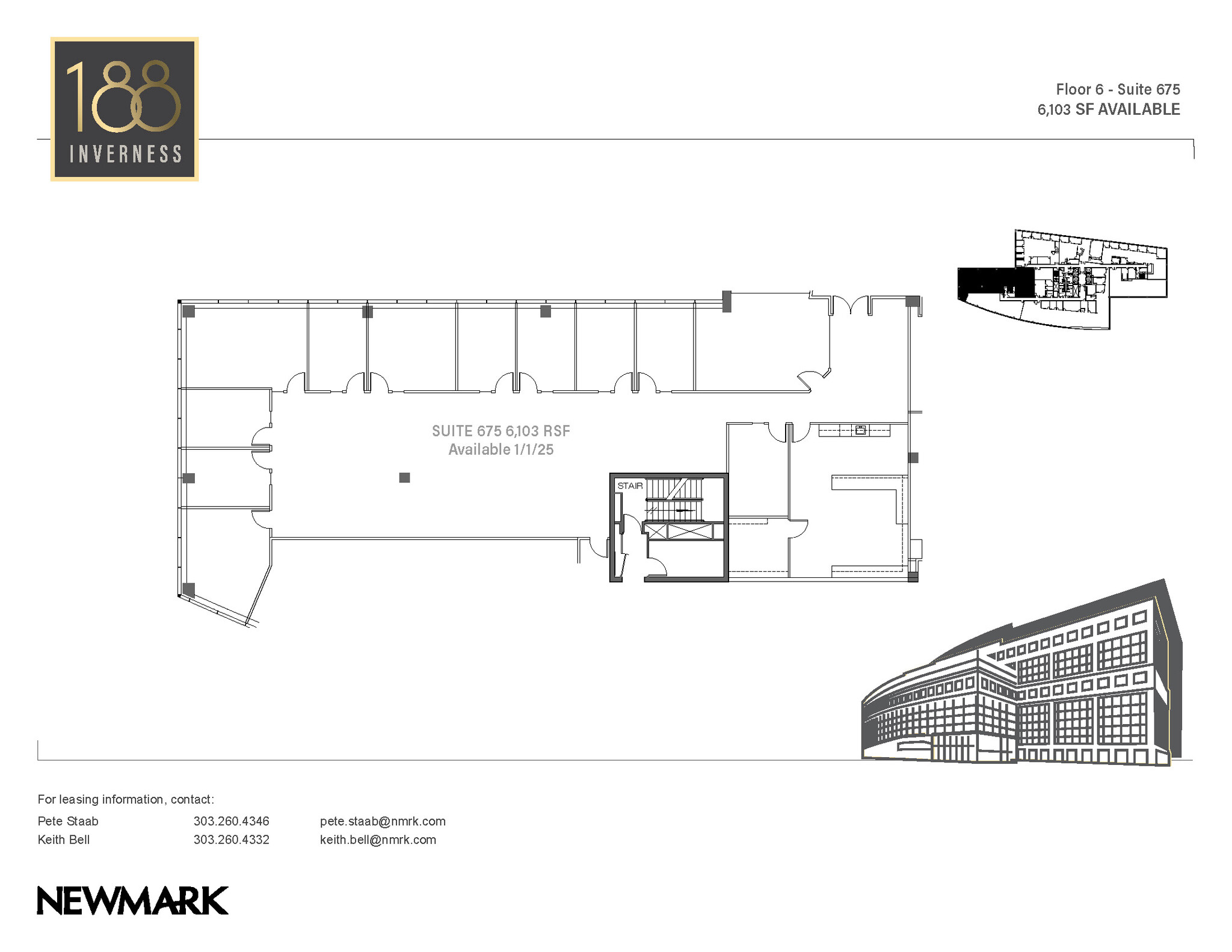 188 Inverness Dr W, Englewood, CO à louer Plan d’étage– Image 1 sur 2