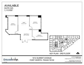 1612 Summit Ave, Fort Worth, TX à louer Plan de site– Image 1 sur 1