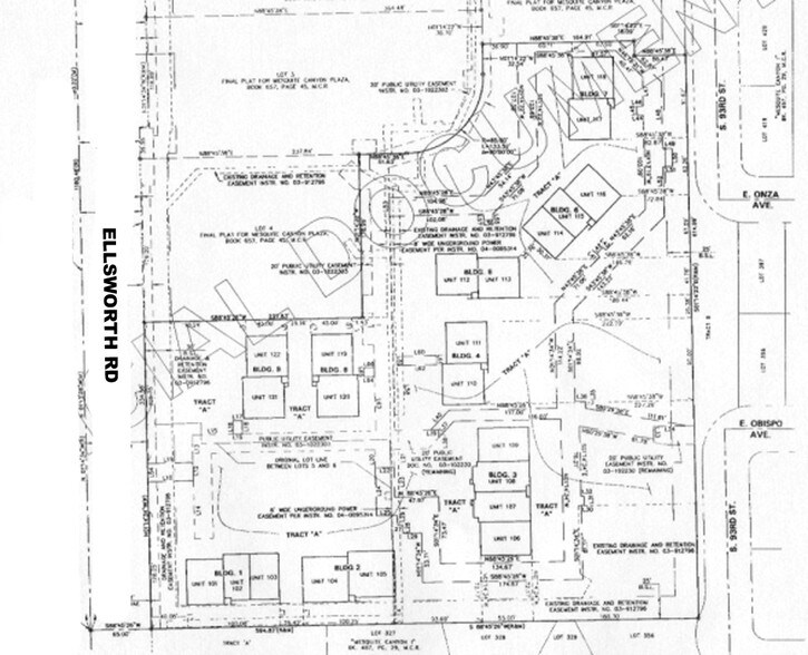 2919 S Ellsworth Rd, Mesa, AZ à louer - Plan cadastral – Image 2 sur 7