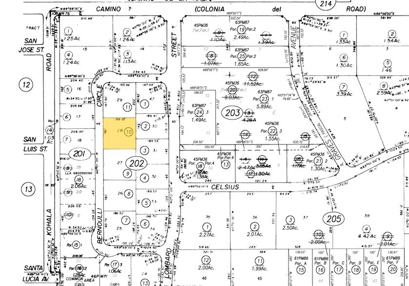 250-300 Bernoulli Cir, Oxnard, CA à louer - Plan cadastral – Image 2 sur 2