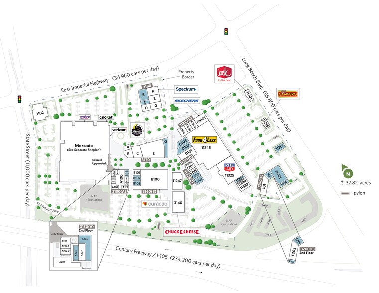 11215-11389 Long Beach Blvd, Lynwood, CA à louer - Plan de site – Image 3 sur 26