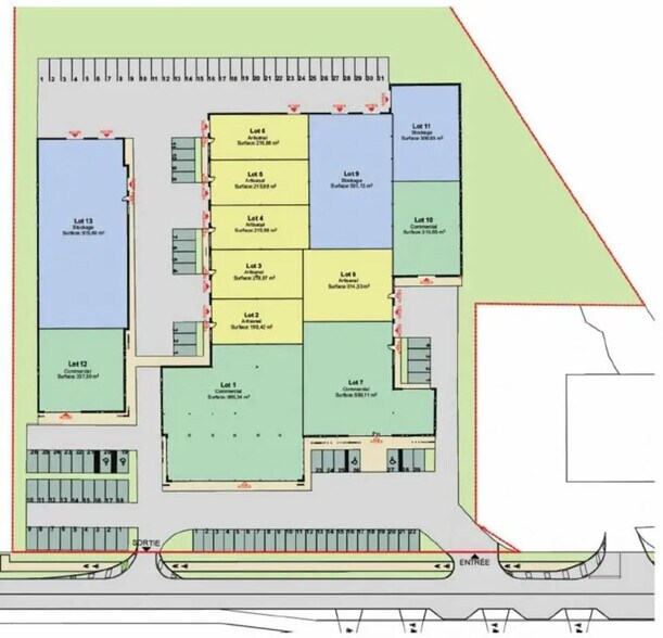 Local d’activités dans Valliquerville à louer - Plan d’étage – Image 3 sur 5