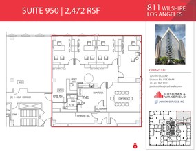 811 Wilshire Blvd, Los Angeles, CA à louer Plan d’étage– Image 1 sur 1