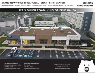 Plus de détails pour 129 Gulph rd, King Of Prussia, PA - Local commercial à vendre
