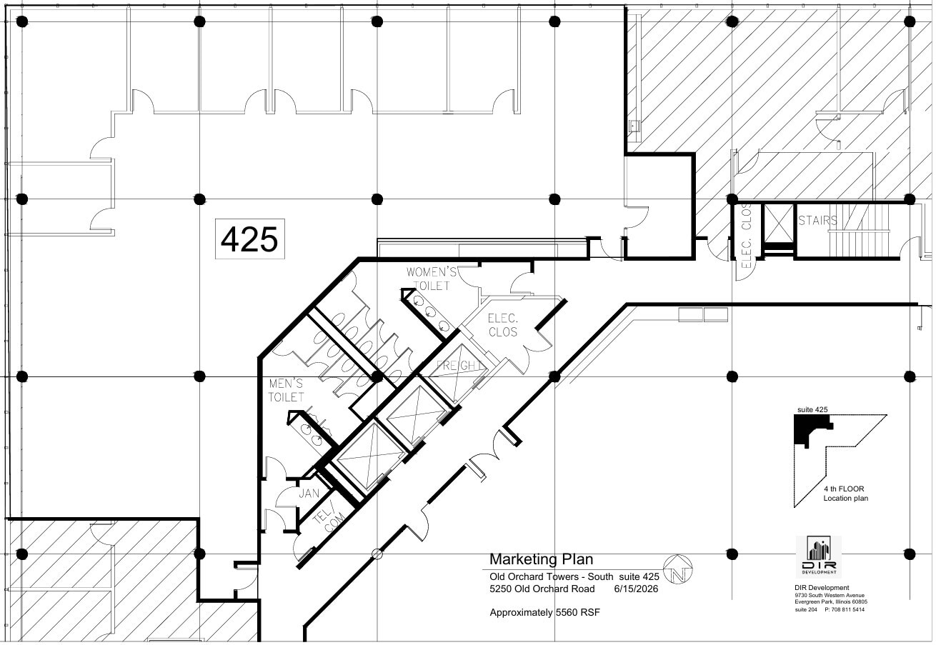 5202 Old Orchard Rd, Skokie, IL à louer Plan d’étage– Image 1 sur 1