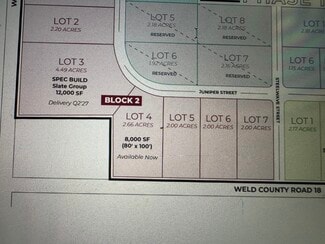 Plus de détails pour 704 Juniper Street, Keenesburg, CO - Terrain à louer