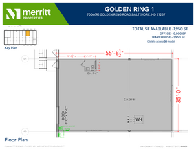 7090 Golden Ring Rd, Rosedale, MD à louer Plan d’étage– Image 1 sur 1