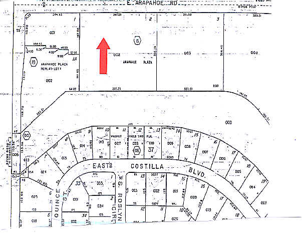 7400 E Arapahoe Rd, Centennial, CO à louer - Plan cadastral – Image 3 sur 3