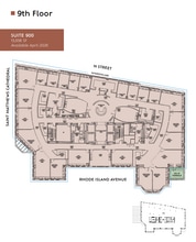 1717 Rhode Island Ave NW, Washington, DC à louer Plan d’étage– Image 1 sur 1