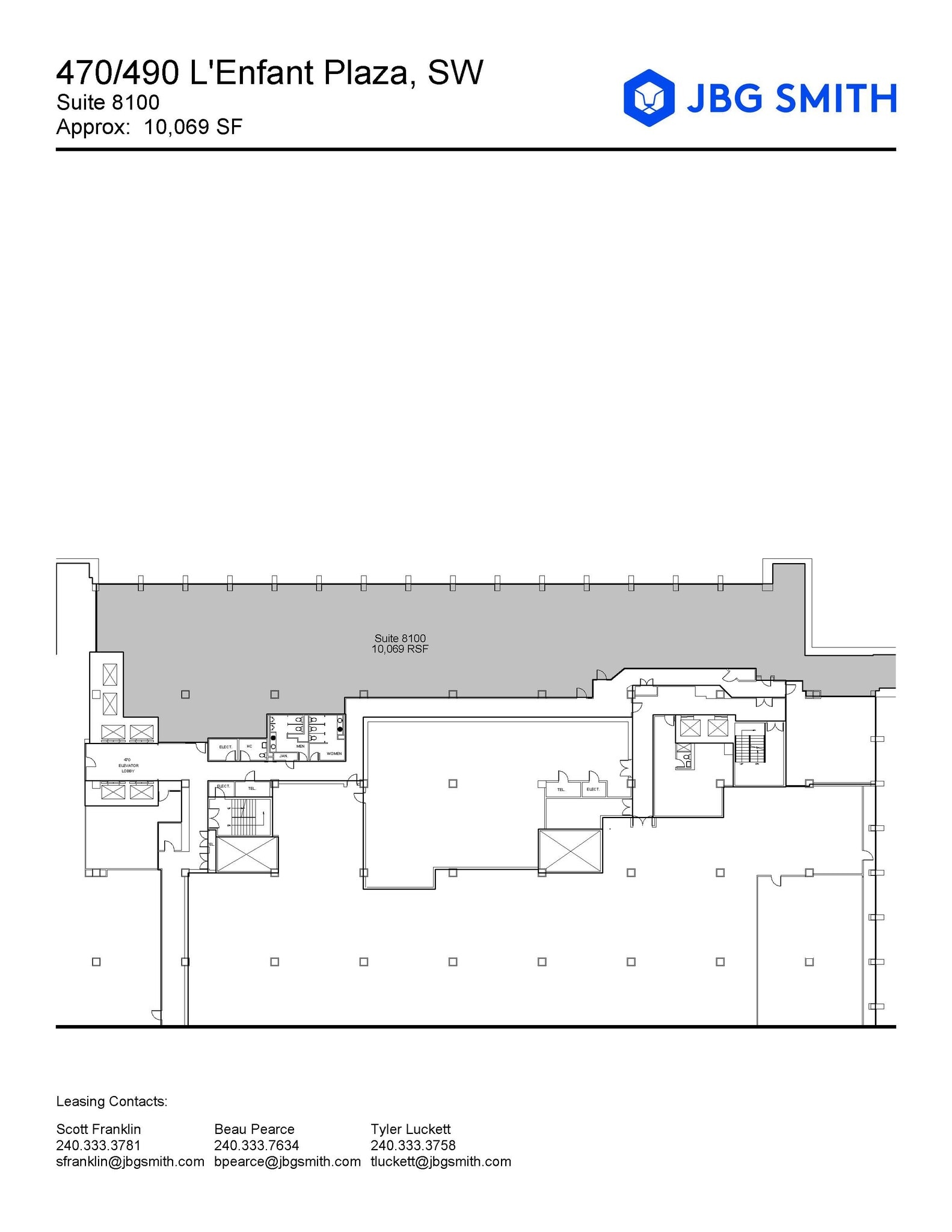 470-490 L'Enfant Plz SW, Washington, DC à louer Plan d’étage– Image 1 sur 1