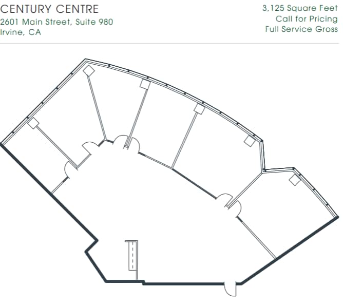 2601-2603 Main St, Irvine, CA à louer Plan d’étage– Image 1 sur 1