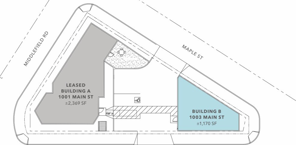 1003 Main St, Redwood City, CA à louer - Plan de site – Image 3 sur 3