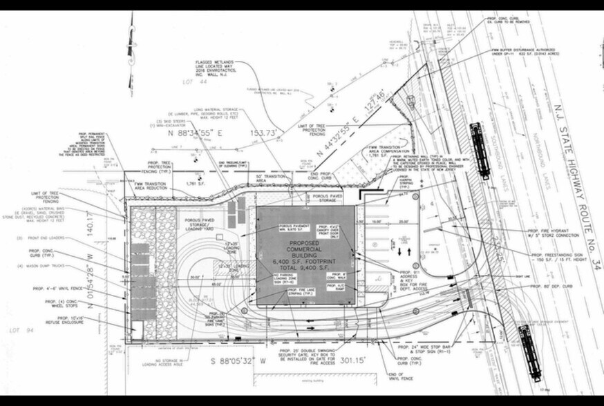 1671 State Route 34, Wall Township, NJ à vendre - Plan de site – Image 3 sur 3