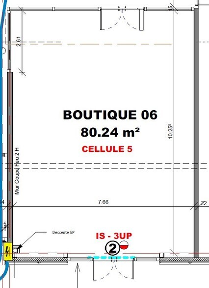 Local commercial dans Saint-Jean à louer - Plan d’étage – Image 2 sur 3