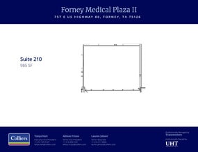 763 E US Highway 80, Forney, TX à louer Plan d’étage– Image 1 sur 1