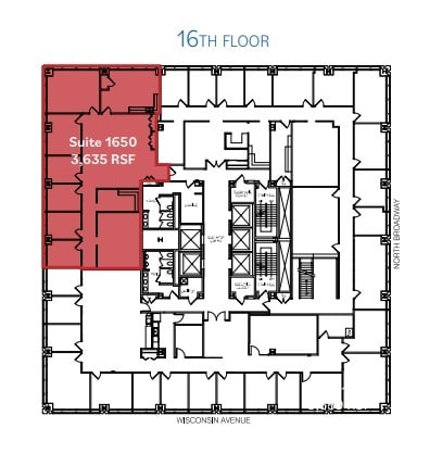 250 E Wisconsin Ave, Milwaukee, WI à louer Plan d’étage– Image 1 sur 1