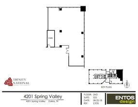 4201 Spring Valley Rd, Dallas, TX à louer Plan d’étage– Image 1 sur 1