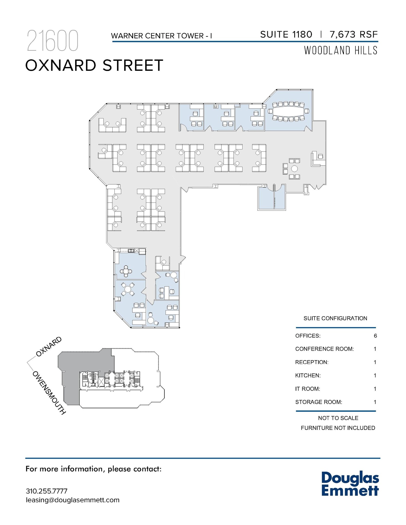 21600 Oxnard St, Woodland Hills, CA à louer Plan d’étage– Image 1 sur 1