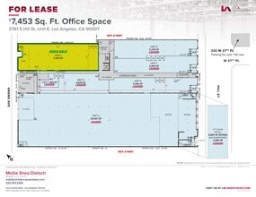 3751 S Hill St, Los Angeles, CA à louer Plan de site– Image 2 sur 2
