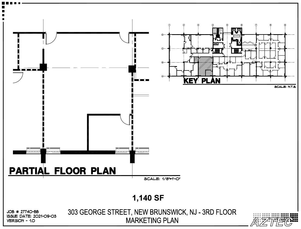 303 George St, New Brunswick, NJ à louer Plan d’étage– Image 1 sur 1