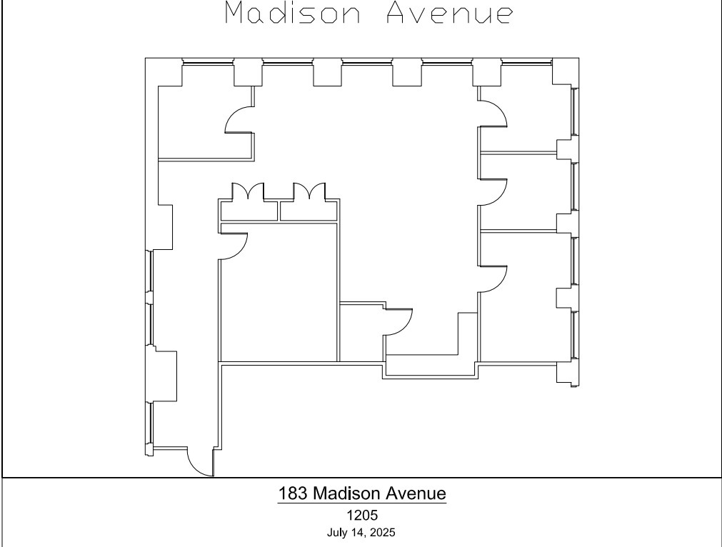183 Madison Ave, New York, NY à louer Plan d’étage– Image 1 sur 1