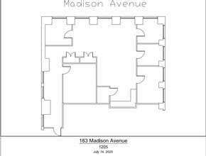 183 Madison Ave, New York, NY à louer Plan d’étage– Image 1 sur 1