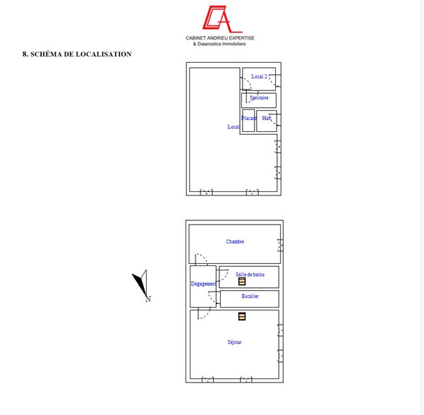 Local d'activités dans Saint-Laurent-d'Aigouze à vendre - Plan d’étage – Image 2 sur 2