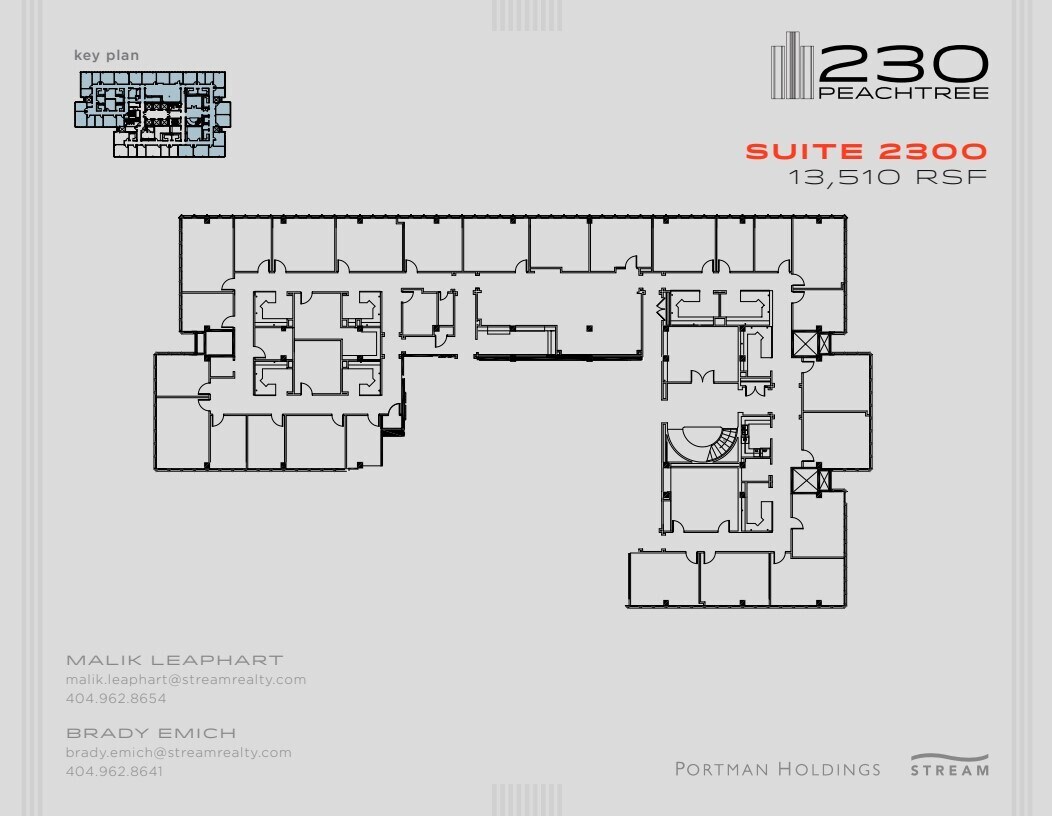 230 Peachtree St NW, Atlanta, GA à louer Plan d’étage– Image 1 sur 1