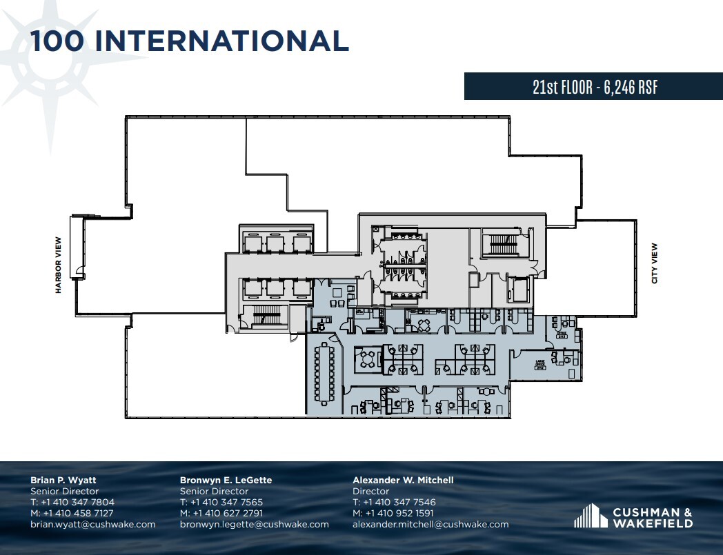 100 International Dr, Baltimore, MD à louer Plan d’étage– Image 1 sur 1