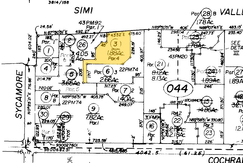 2837 Cochran St, Simi Valley, CA à louer - Plan cadastral – Image 2 sur 5