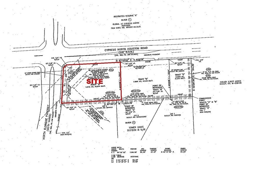 0 Cypress N Houston, Houston, TX à vendre - Plan cadastral – Image 2 sur 2