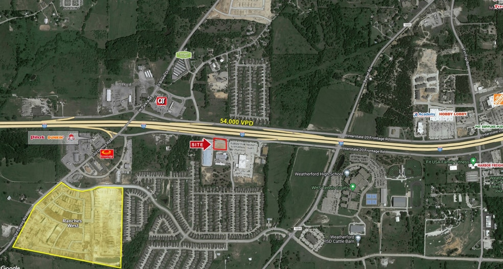 901 W Interstate 20, Weatherford, TX à vendre - Aérien – Image 2 sur 5