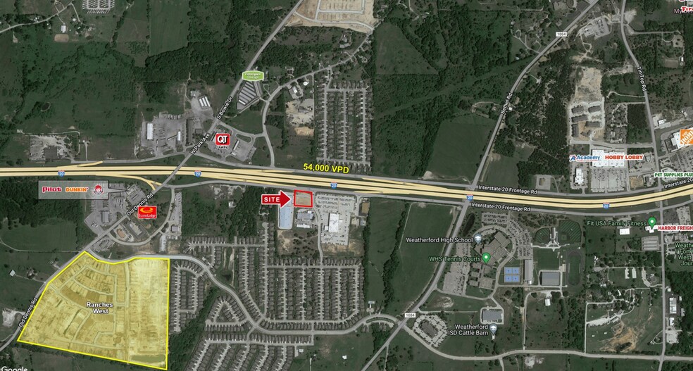 901 W Interstate 20, Weatherford, TX à vendre - Aérien – Image 2 sur 5