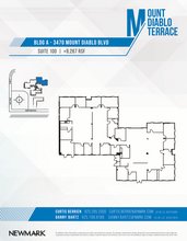 3470 Mt Diablo Blvd, Lafayette, CA à louer Plan d’étage– Image 1 sur 1