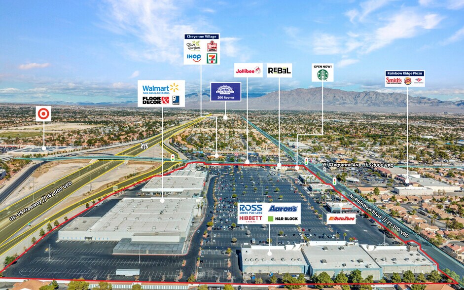 3001 N Rainbow Blvd, Las Vegas, NV à louer - Aérien – Image 2 sur 10