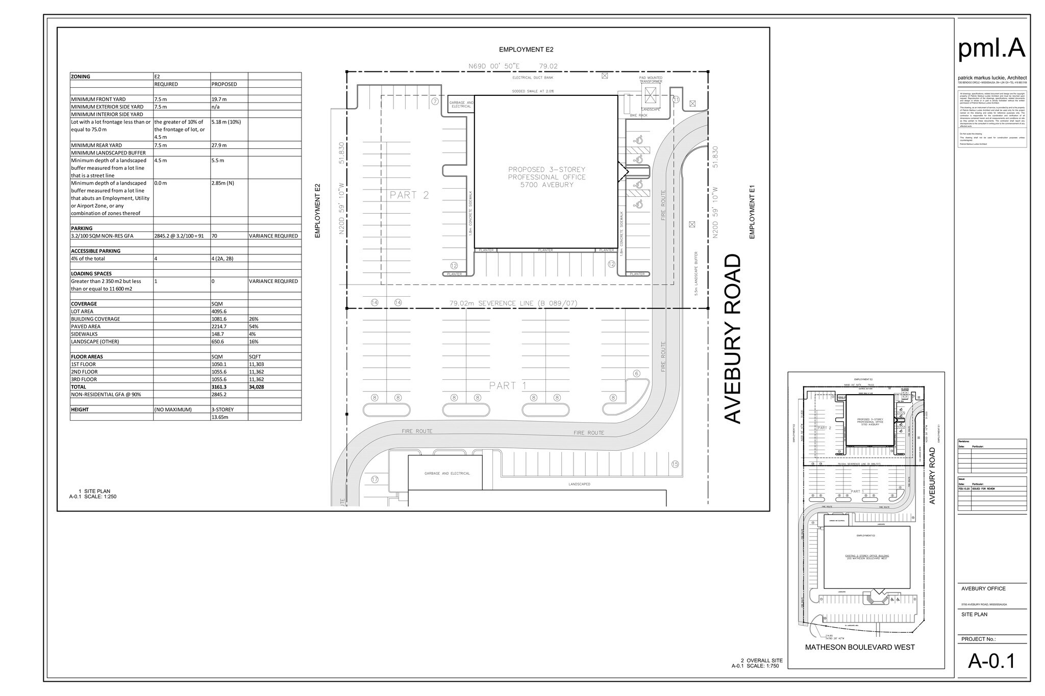 5700 Avebury Rd, Mississauga, ON à louer Plan de site– Image 1 sur 1