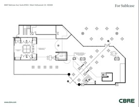 8687 Melrose Ave, West Hollywood, CA à louer Plan d’étage– Image 1 sur 1