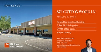Plus de détails pour 872 Cottonwood Ln, Fernley, NV - Local d'activités à louer