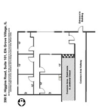 390 E Higgins Rd, Elk Grove Village, IL à louer Plan d’étage– Image 2 sur 2