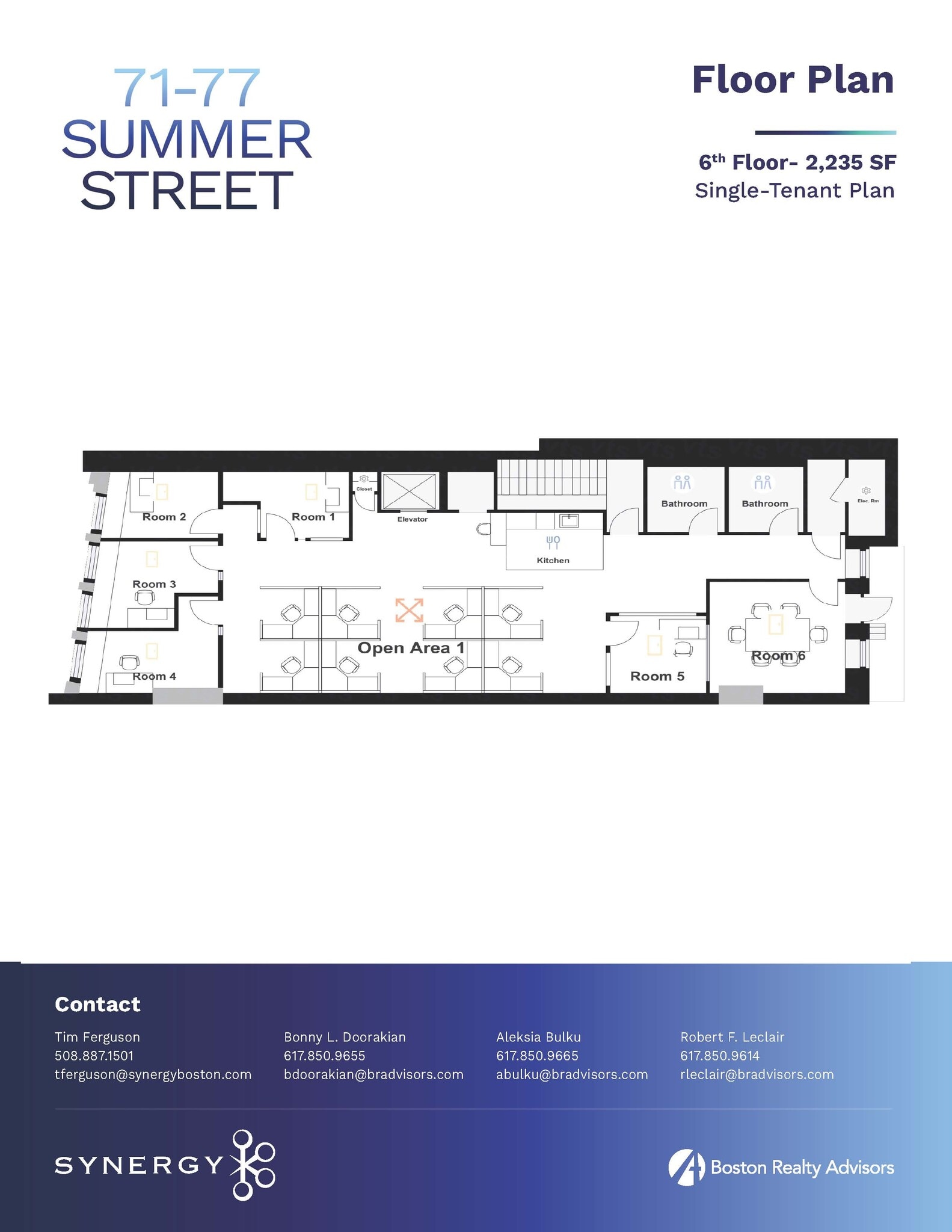 71 Summer St, Boston, MA à louer Plan d’étage– Image 1 sur 1