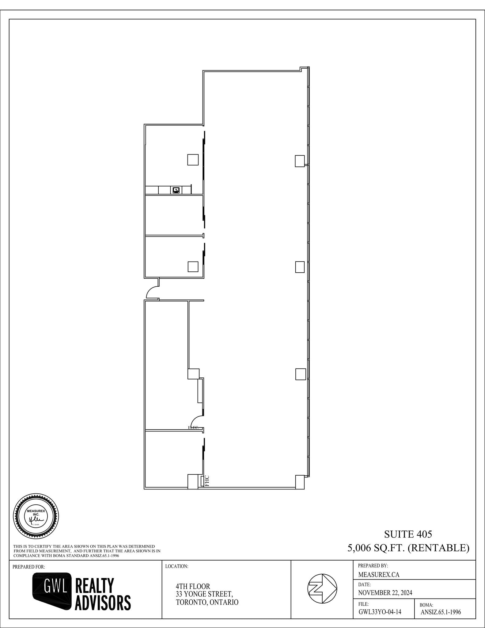 33 Yonge St, Toronto, ON à louer Plan de site– Image 1 sur 1