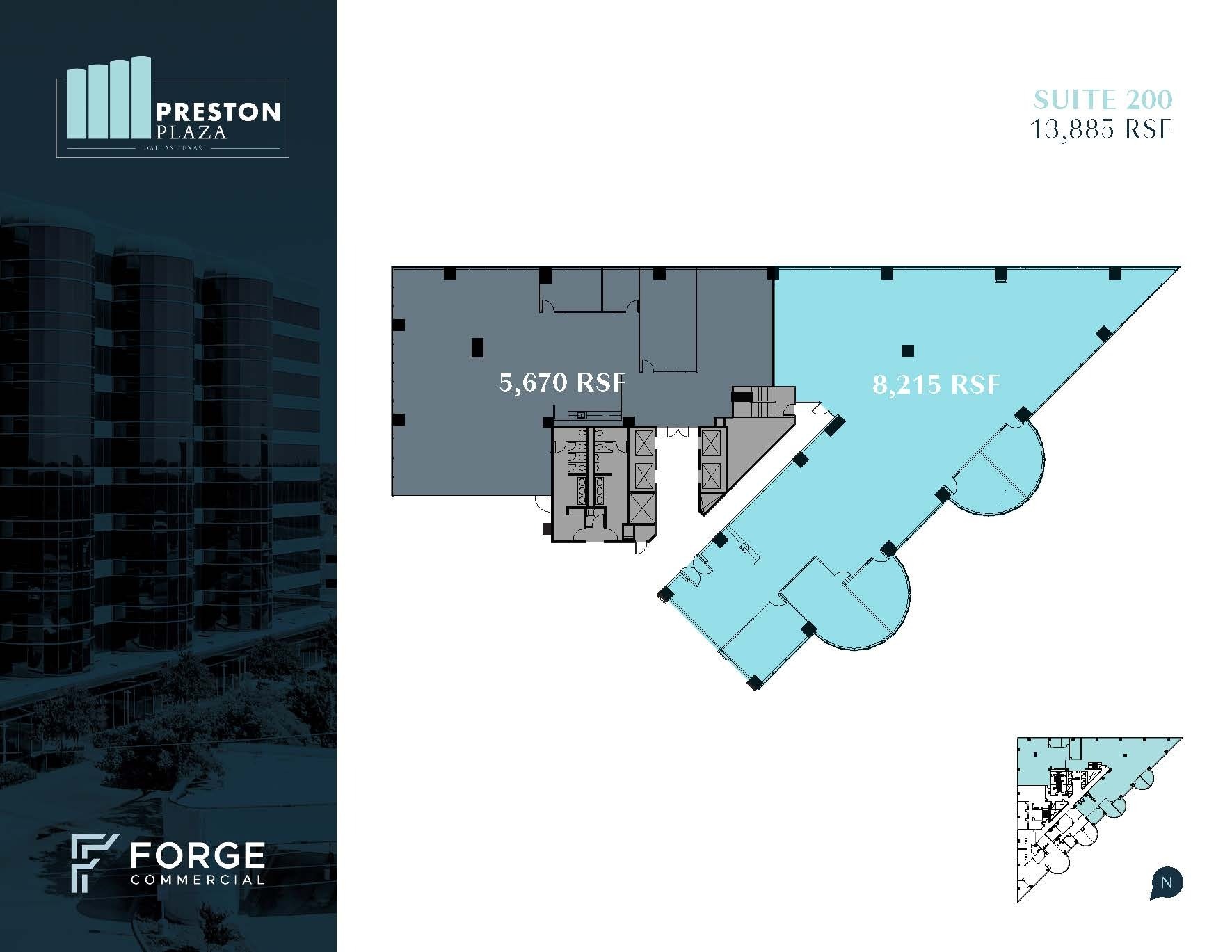 17950 Preston Rd, Dallas, TX à louer Plan d’étage– Image 1 sur 5