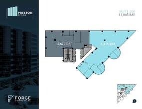 17950 Preston Rd, Dallas, TX à louer Plan d’étage– Image 1 sur 5