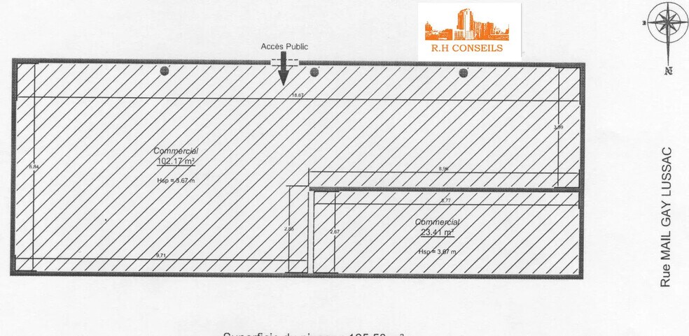 Local commercial dans Neuville-sur-Oise à louer - Plan d’étage – Image 2 sur 4