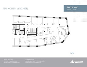 180 N Wacker Dr, Chicago, IL à louer Plan d’étage– Image 1 sur 1